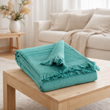 Drap hammam Cancun Curaçao 90 x 180 en situation