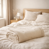Jeté de lit Tika Naturel 240 x 260 en situation