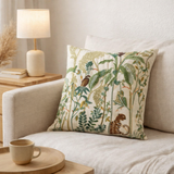 Coussin brodé Raja Multico 45 x 45 en situation