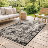 Tapis Catania 2 outdoor Noir 120 x 170 en situation