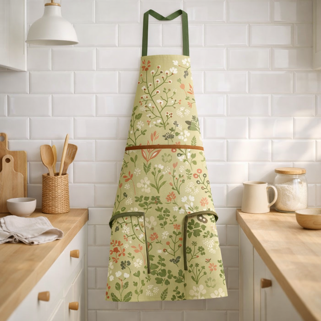 Tablier de cuisine recyclé Darian avec poche Multico 72 x 85 en situation