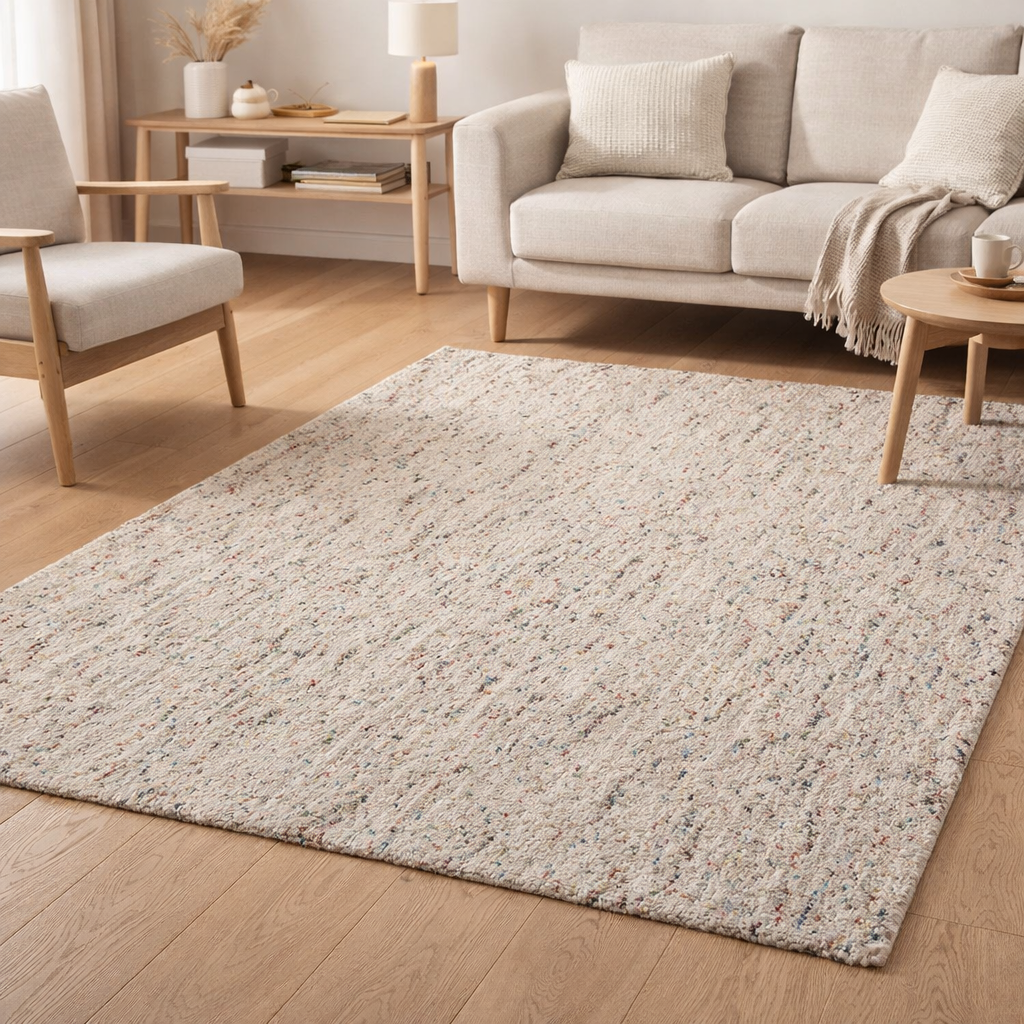 Tapis Tonya 2 Neige 160 x 230 x 3 cm en situation