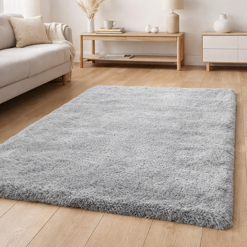 Tapis Billy Perle 120 x 160 x 5 cm en situation