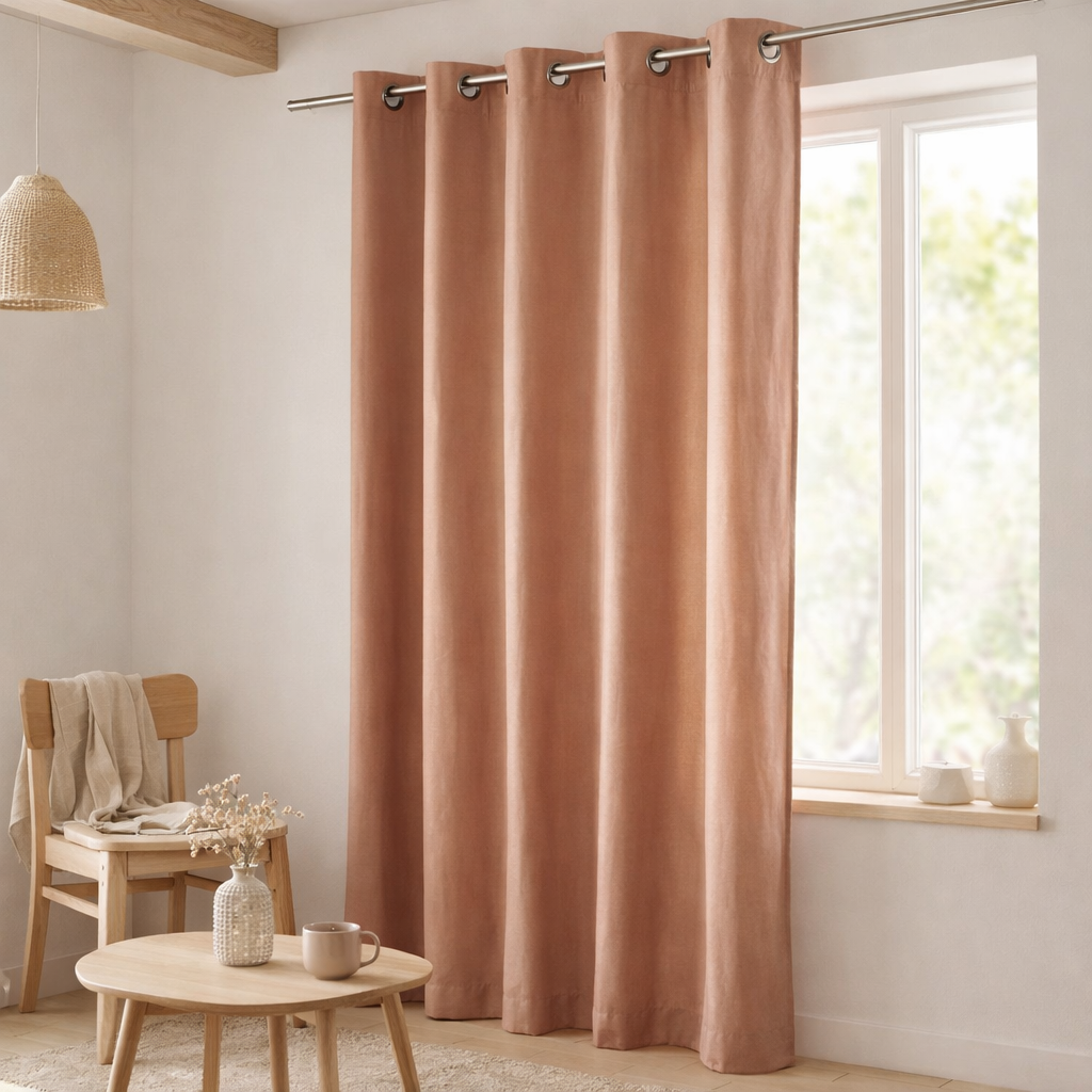 Rideau uni Elise Epice 140 x 280 en situation