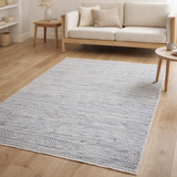 Tapis Atlas Blanc/Bleu 160 X 230 en situation