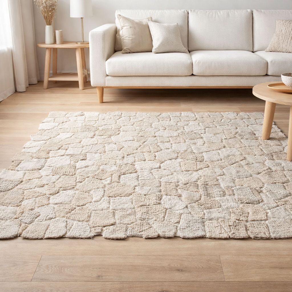 Tapis Ursa Naturel 60 x 90 en situation