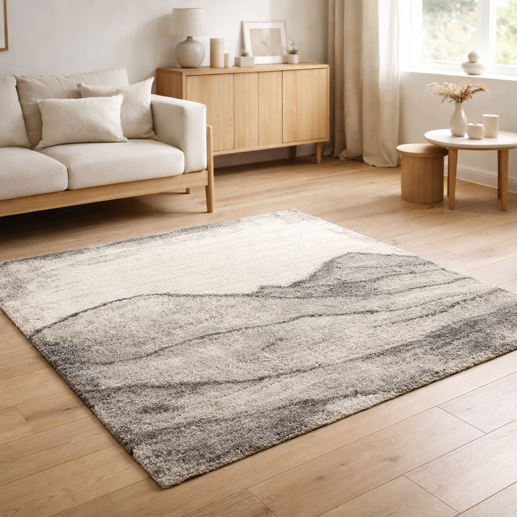 Tapis Pio Naturel 160 x 160 en situation