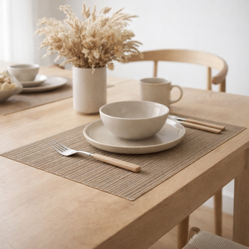 Set de table Manoka Bronze 33 x 45 en situation