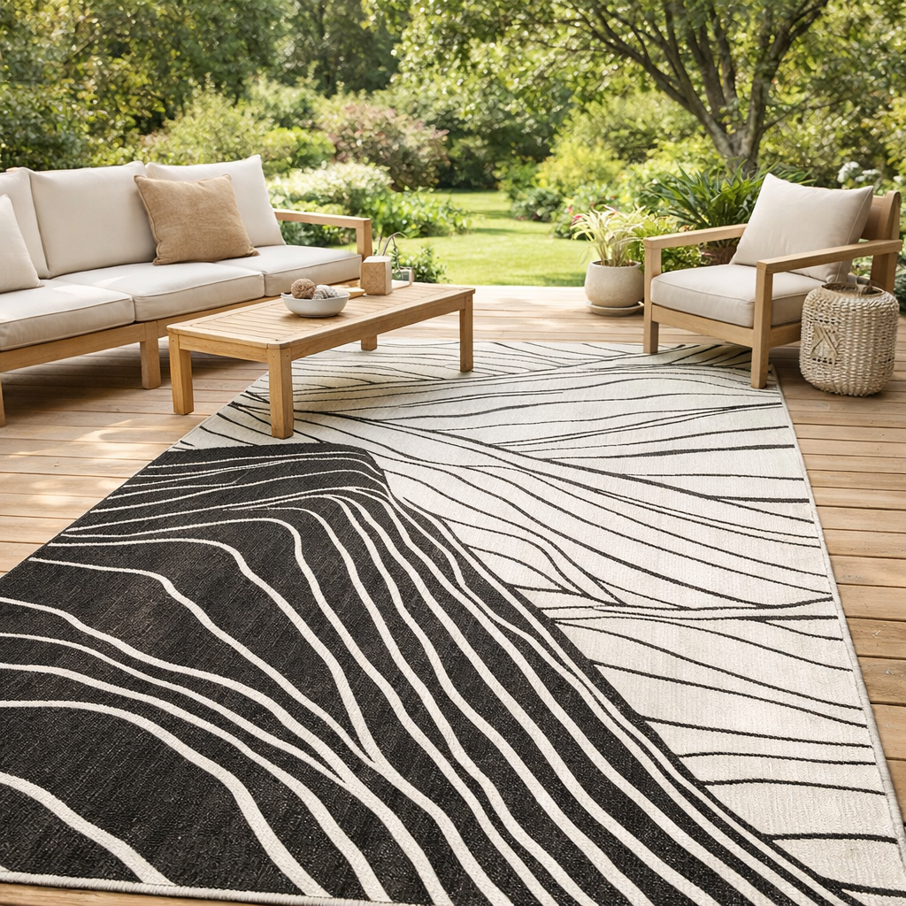 Tapis Dusko outdoor Tonnerre 200 x 290 en situation