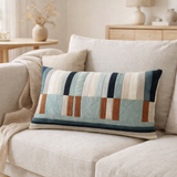 Coussin brodé Jason Ciel 30 x 50 en situation
