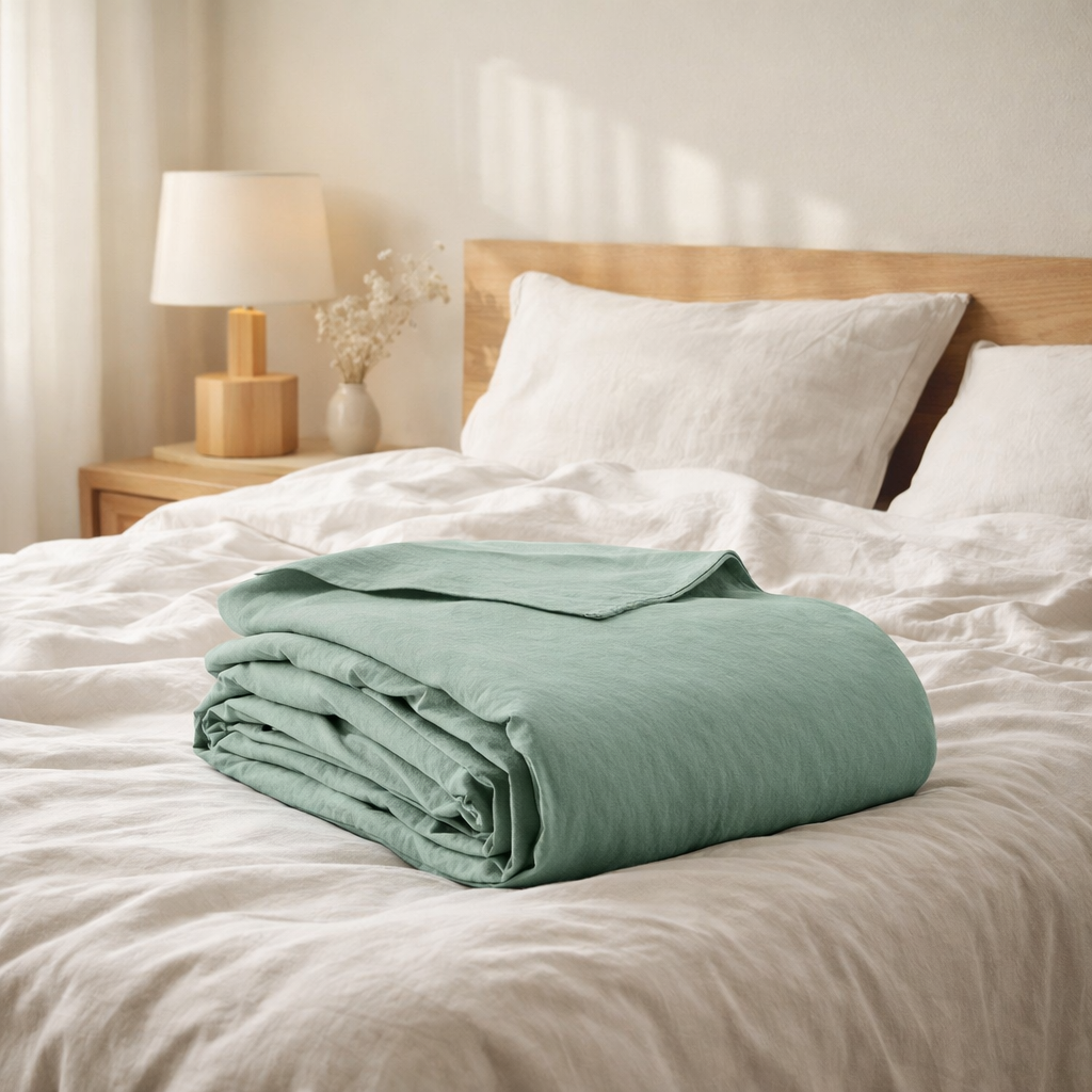 Drap plat Calita Sauge 240 x 300 en situation