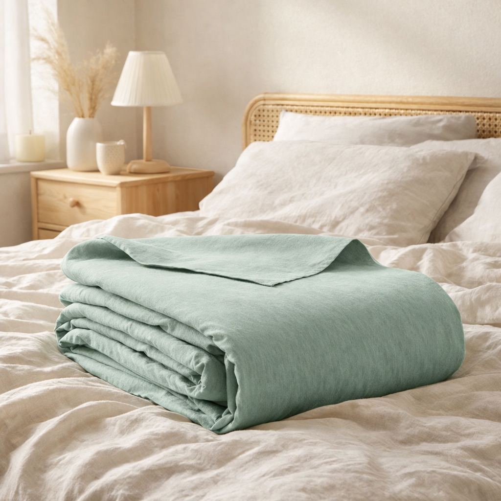 Drap plat Calita Sauge 240 x 300 en situation