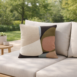 Coussin Leana outdoor Moka 45 x 45 en situation