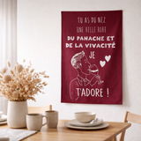 Torchon Panache Bordeaux 70 x 50 en situation