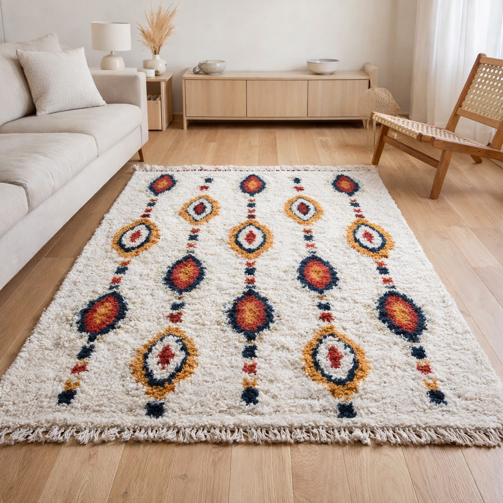 Tapis Dorrigo Ivoire/multi 160 x 230 en situation