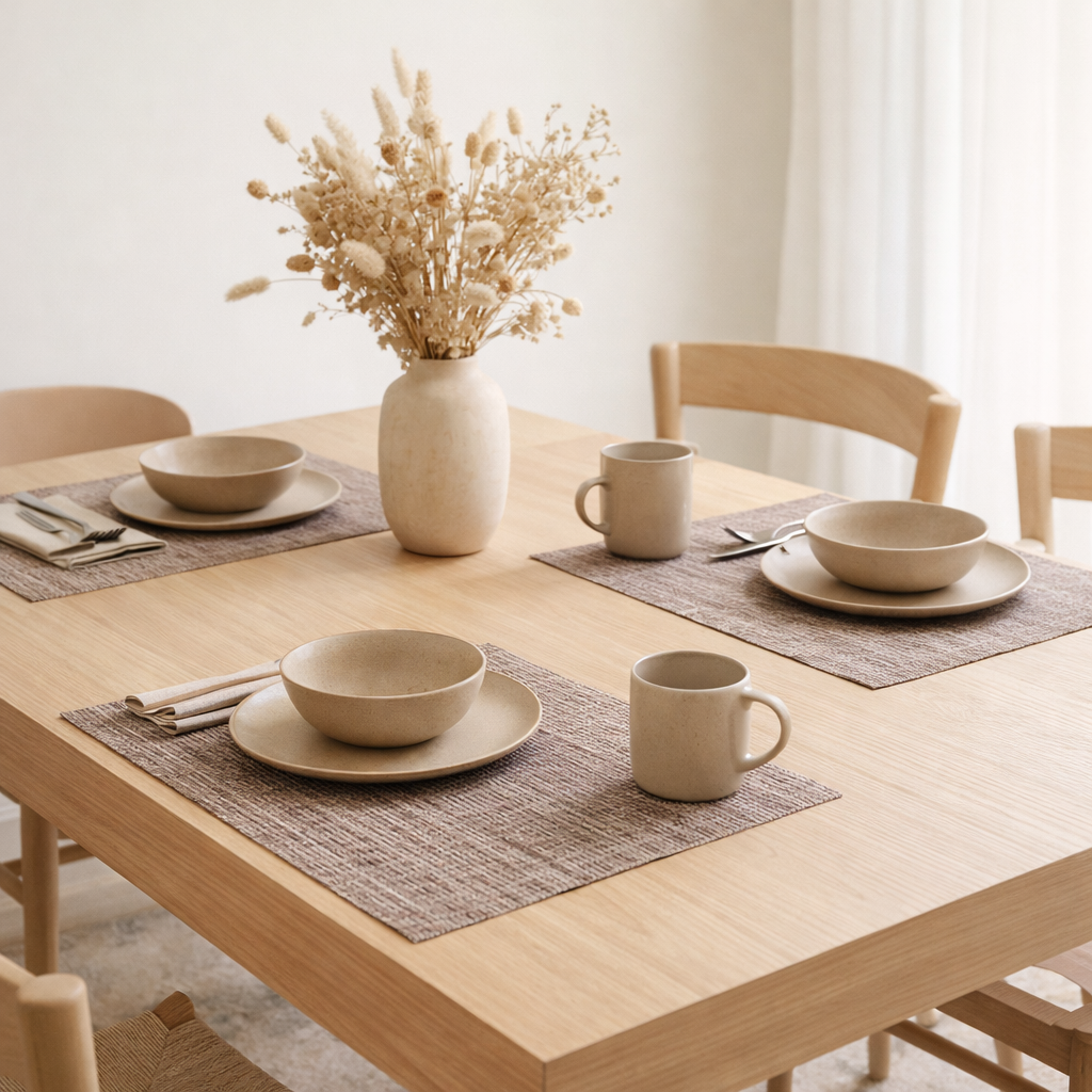 Set de table Lina Prune 33 X 45 en situation
