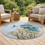 Tapis Lola outdoor Multico Diamètre 160 cm en situation