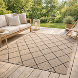 Tapis Allan outdoor Naturel 200 x 290 en situation