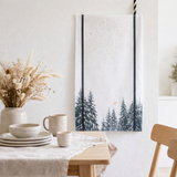 Torchon Bertille Blanc 50 x 70 en situation