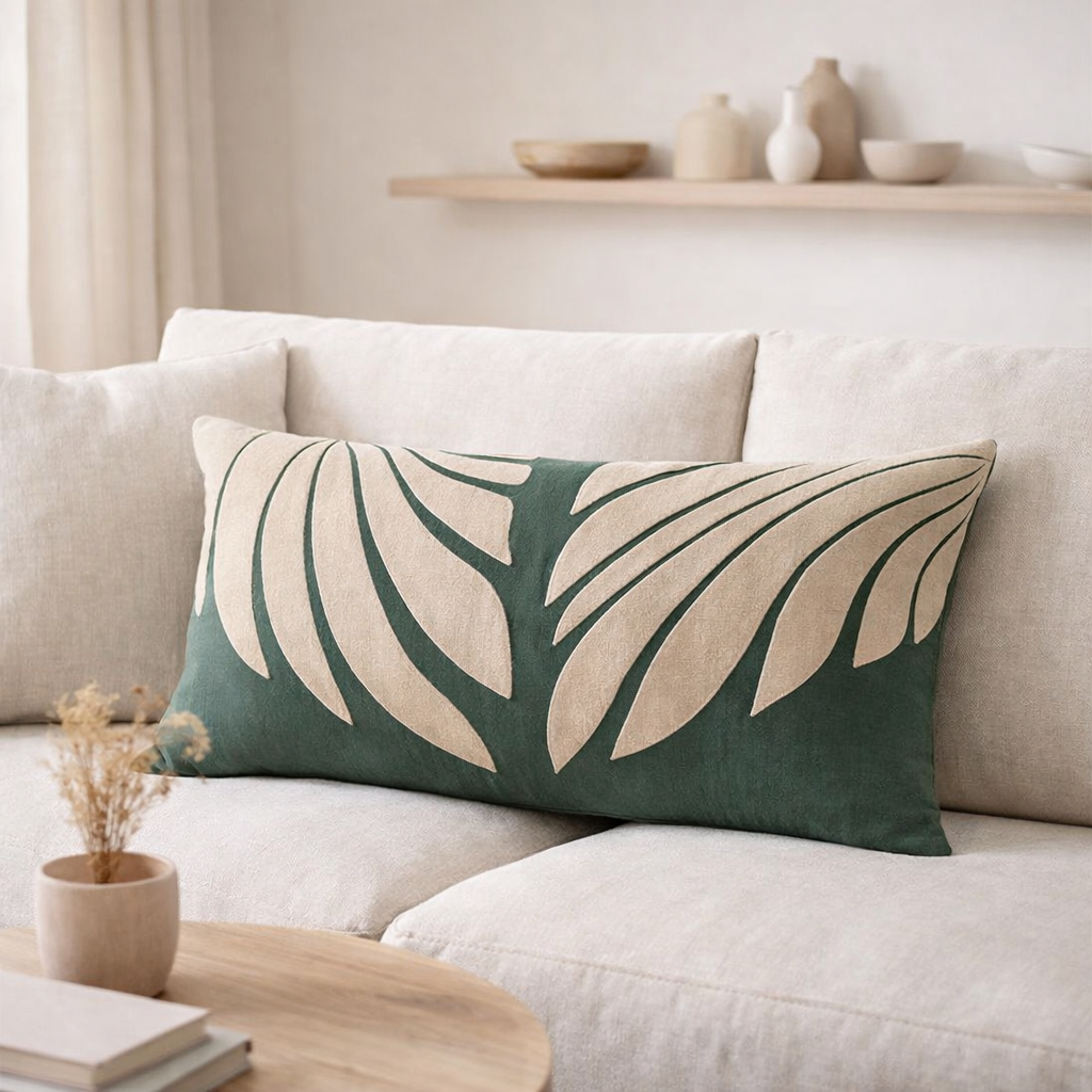 Coussin Nilos Abysse 40 x 65 en situation