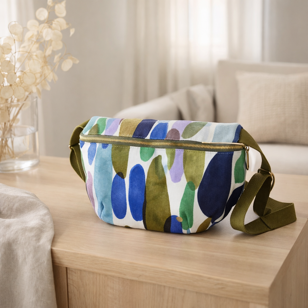 Sac banane Joy Multicolore 19 x 28 en situation