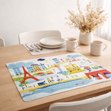 Set de table Balade à Paris Assortis 30 x 45 en situation