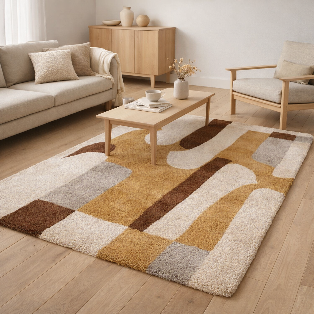 Tapis Tahina 2 Multico 160 x 230 x 3 cm en situation