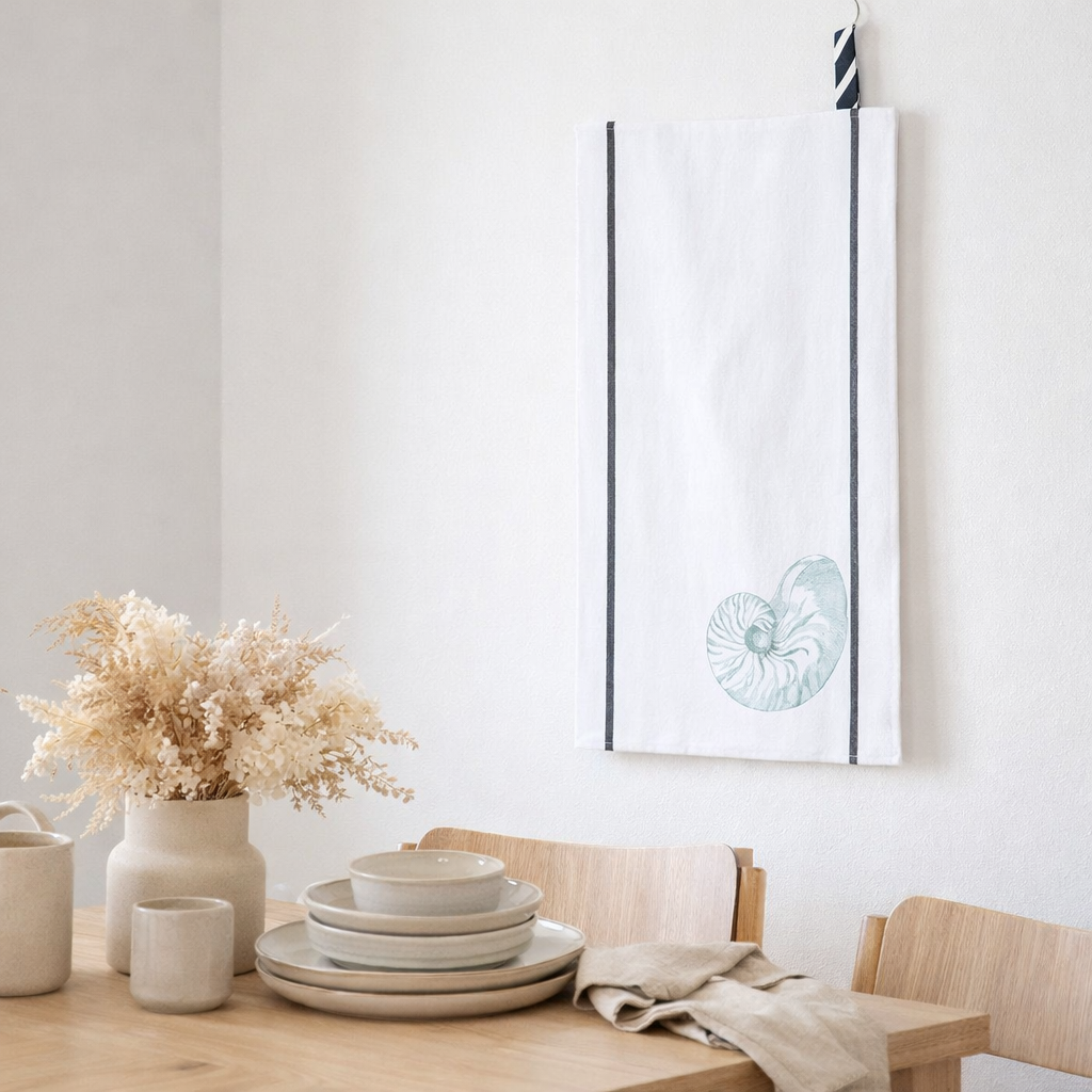 Torchon Ursula Blanc 80 x 50 en situation