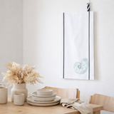 Torchon Ursula Blanc 80 x 50 en situation