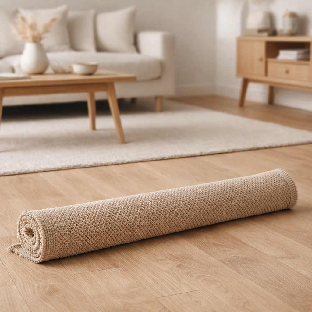 Tapis de bain uni Etia Galet 54 x 110 en situation