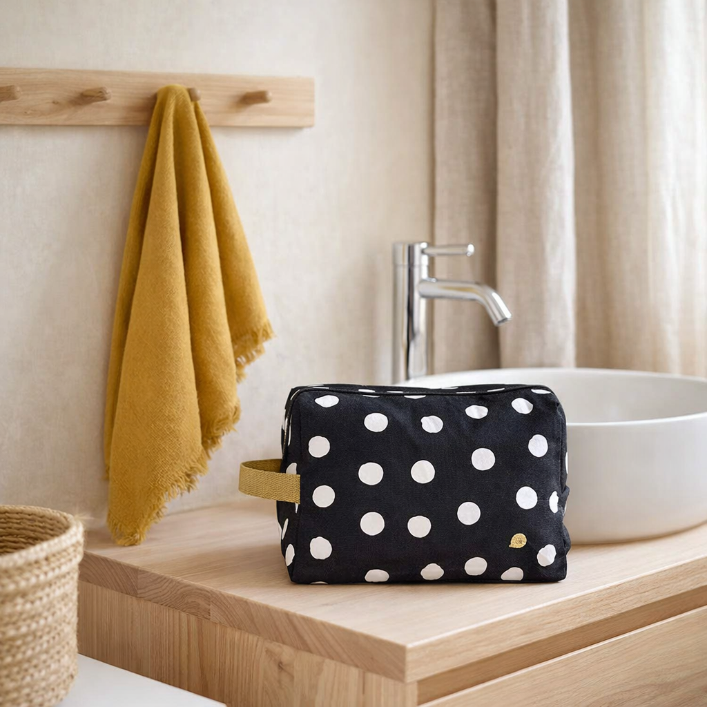 Maxi drap de bain Luna Nuts 160 x 100 en situation