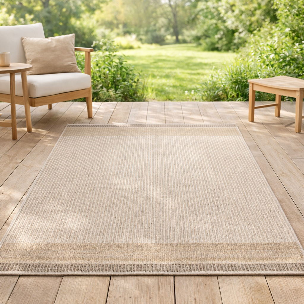 Tapis Slava outdoor Nuage 120 x 170 x 1 en situation