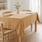 Nappe recyclée Grace Cannelle 180 x 350 en situation