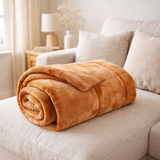 Plaid Betender Ocre 130 x 180 en situation