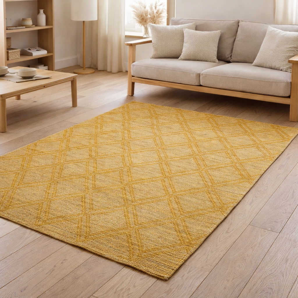 Tapis Amaya Or 160 x 230 en situation