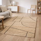 Tapis Zaho Naturel 160 x 230 x 1 en situation