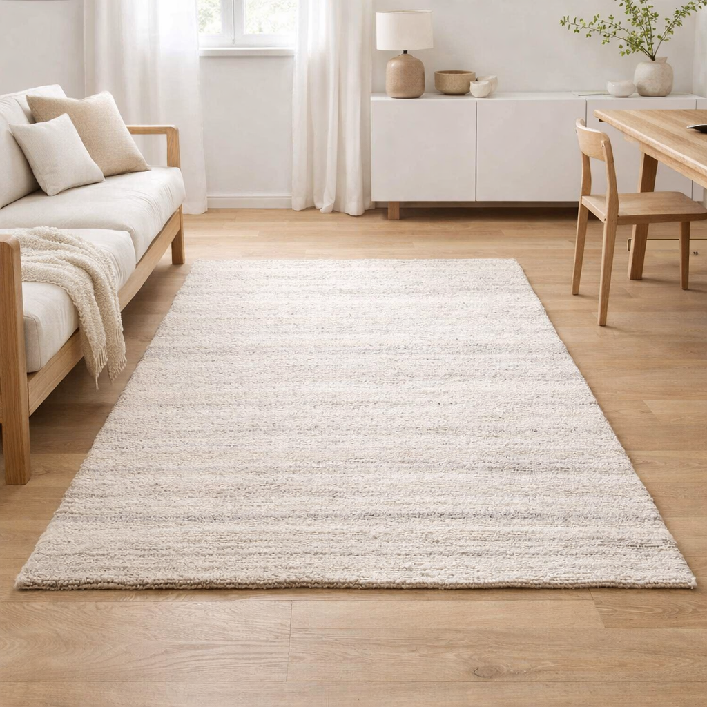 Tapis Alma Neige 160 x 230 x 1 en situation