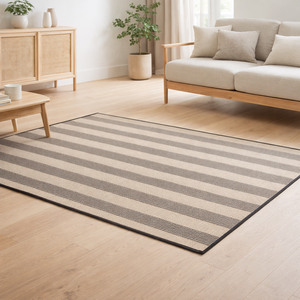 Tapis Paomia extérieur Perle 120 x 170 en situation
