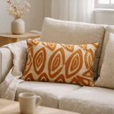Coussin brodé Leya Cuivre 30 x 50 en situation