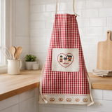 Tablier de cuisine Mannele Ecru 72 x 85 en situation