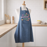 Tablier de cuisine Je suis gourmande Jeans 90 x 72 en situation