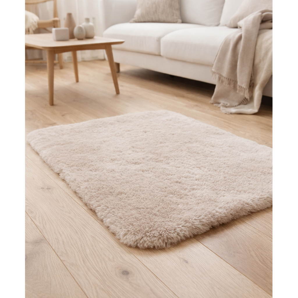 Tapis Billy Naturel 120 x 160 x 5 cm en situation