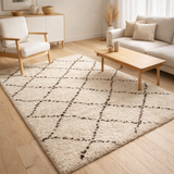 Tapis Casablanca 2 Beige 160 x 230 x 3 cm en situation
