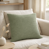 Coussin recyclé Maia Eucalyptus 45 x 45 en situation