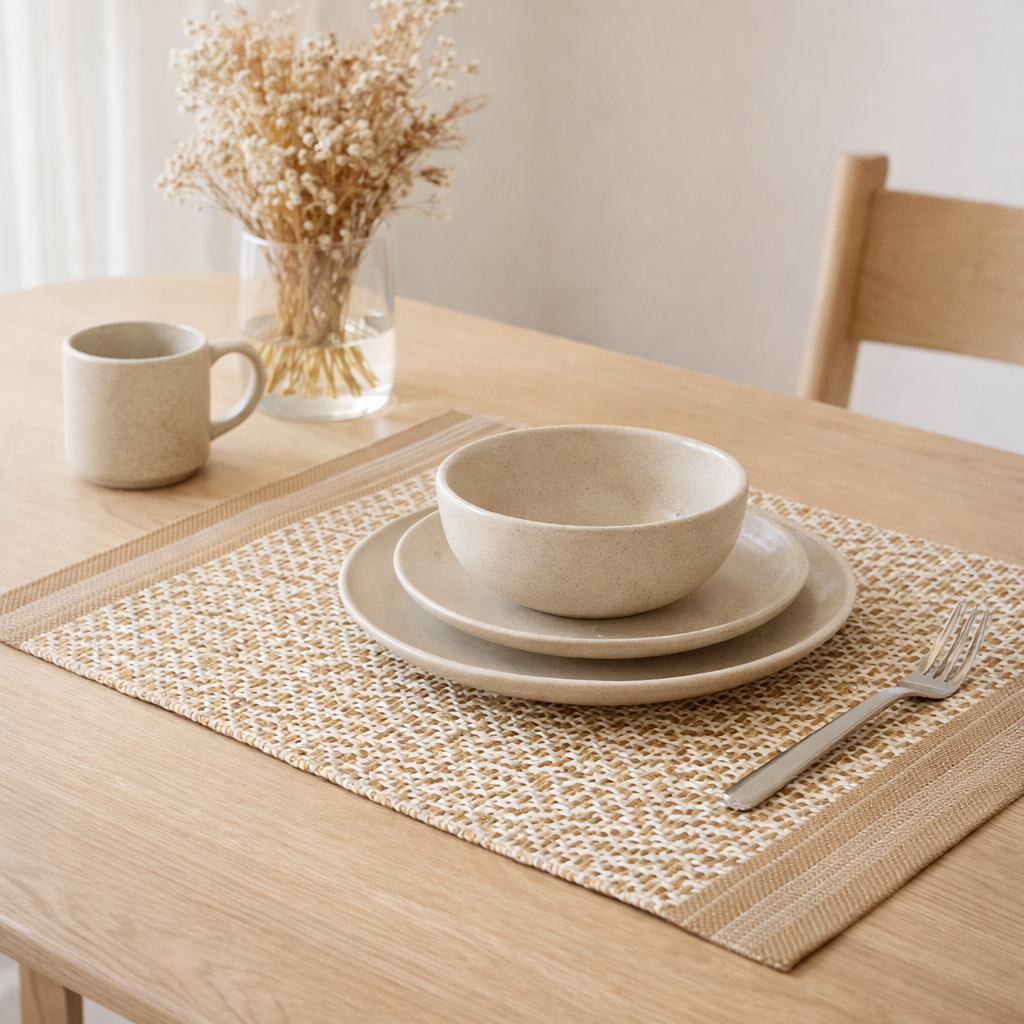 Set De Table Kadra Camel 33 x 45 en situation