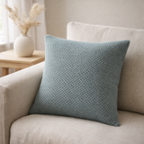 Coussin recyclé Maia Plomb 45 x 45 en situation