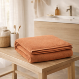 Drap de bain Bora Cannelle 90 x 150 en situation