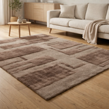 Tapis recyclé Louka Noisette 200 x 290 x 2 en situation