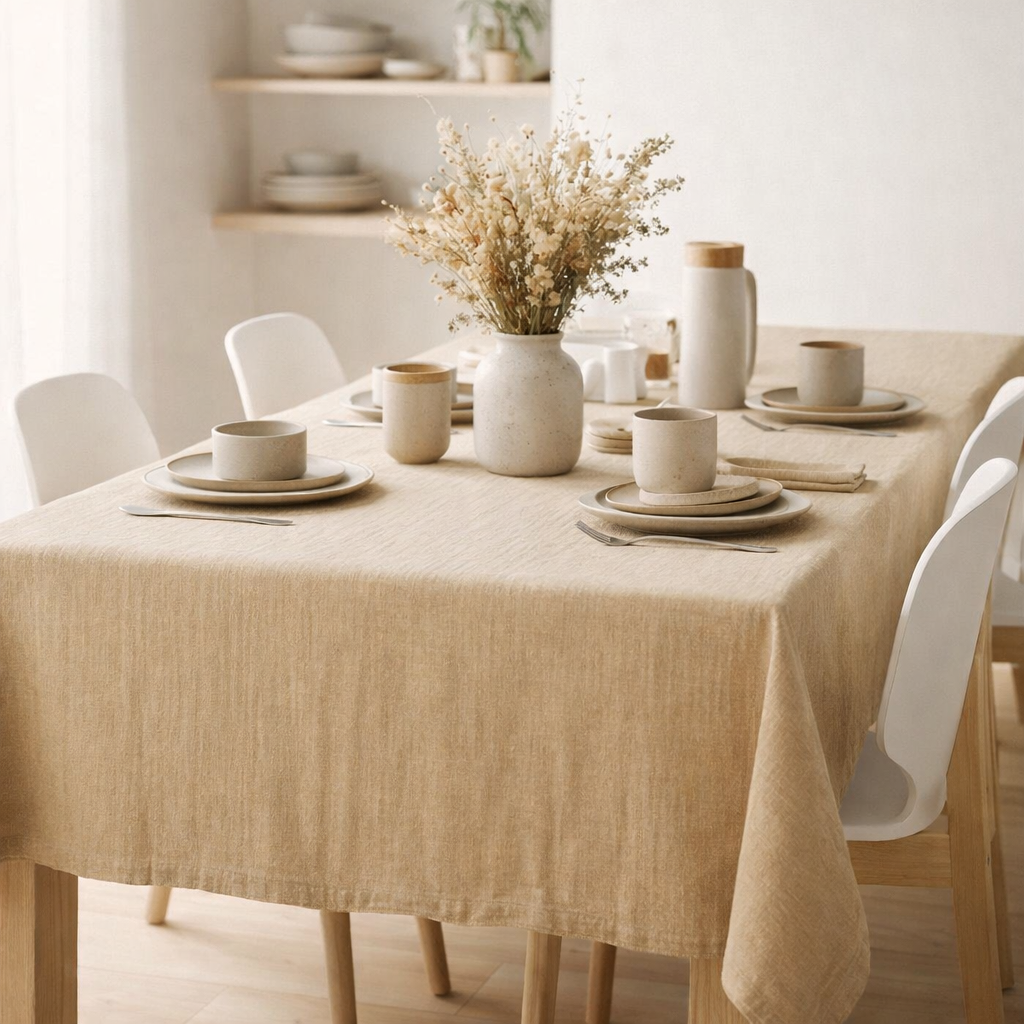 Nappe Marcel Ginger 160 x 250 en situation