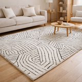 Tapis recyclé Paulin Neige 200 x 290 x 2 en situation